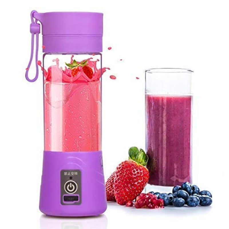 Portable Rechargeable Juicer Bottle - 6 Blades