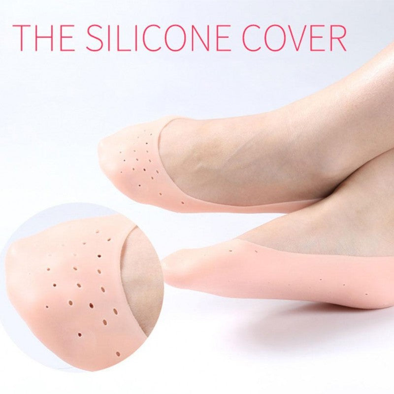 Silicone Full Heel Pad Gel Socks (PAIR)