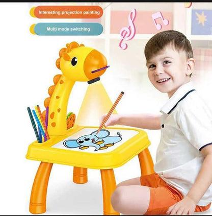 Children Led projector drawing table toy painting for kids