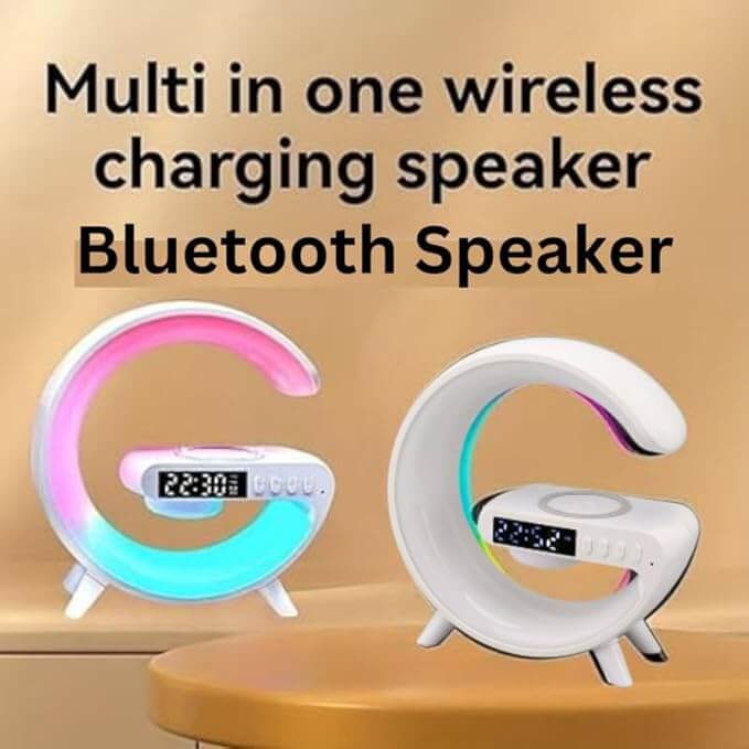 G63 Smart Light Sound Machine - 15W Fast Wireless Charging - Atmosphere RGB Light - Bluetooth Speaker