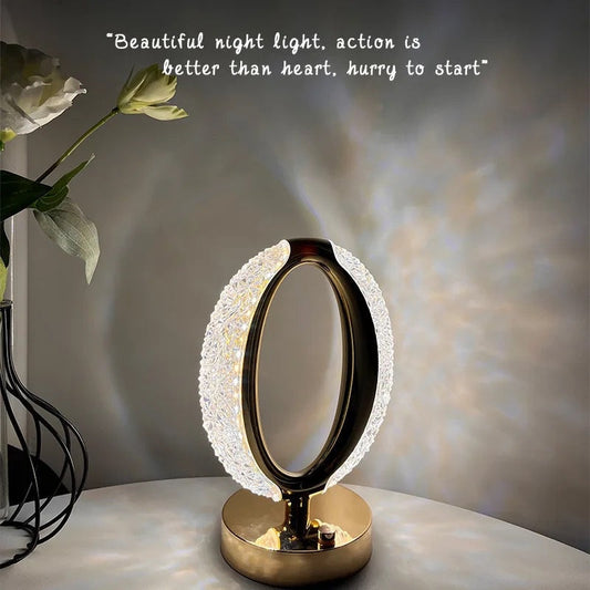 Morden Style Led Touch Modern Crystal Table Lamp