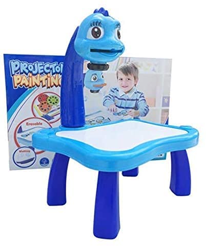 Child Learning Desk With Smart Projector Kids Painting Table Toy With Light Children Educational Tool Drawing Table