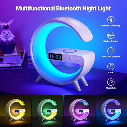 G11 LED Lighting Wireless Charging Bluetooth Speaker - Best Tech Gadget for Your Home and Office Personal Desk Space