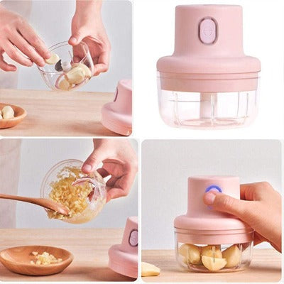 Rechargeable Electric Double Bowl Food Chopper (100 & 250ML)