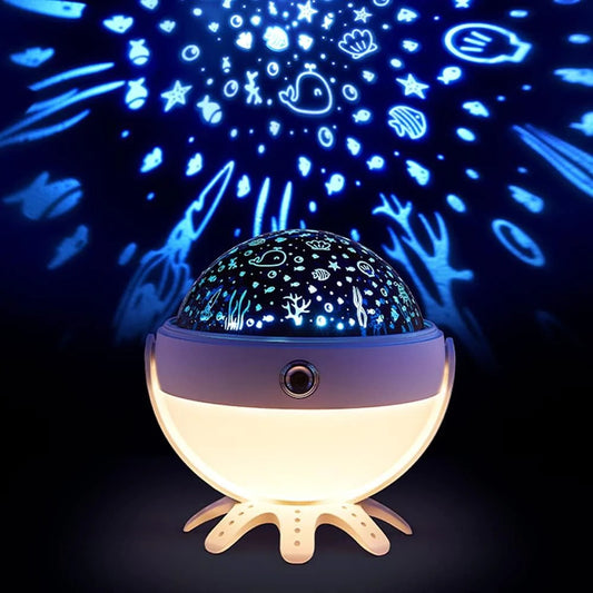 360 Rotating Octopus Galaxy Lamp, Music Party Light With RC, Star Projector Light