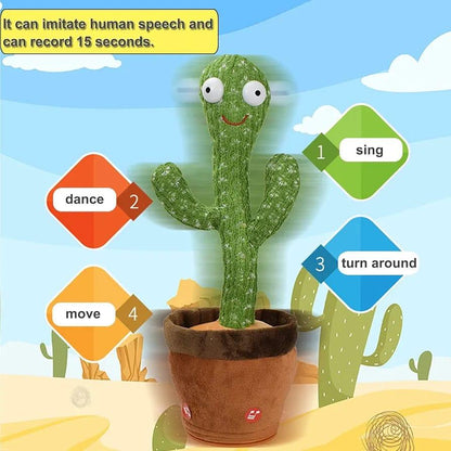 Cute Dancing, Talking And Singing Cactus Toy