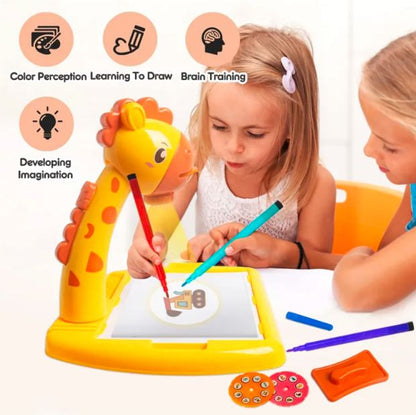 Children Led projector drawing table toy painting for kids