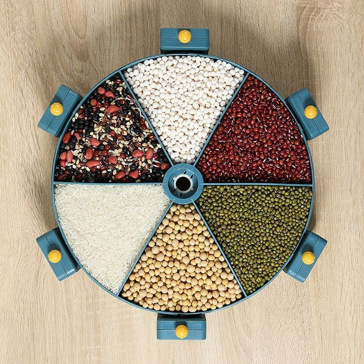 Wall-Mounted Rotating Grain Dispenser