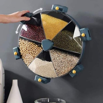 Wall-Mounted Rotating Grain Dispenser