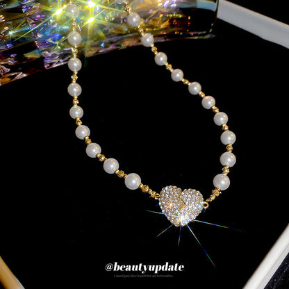 Broken Love Pearl Necklace