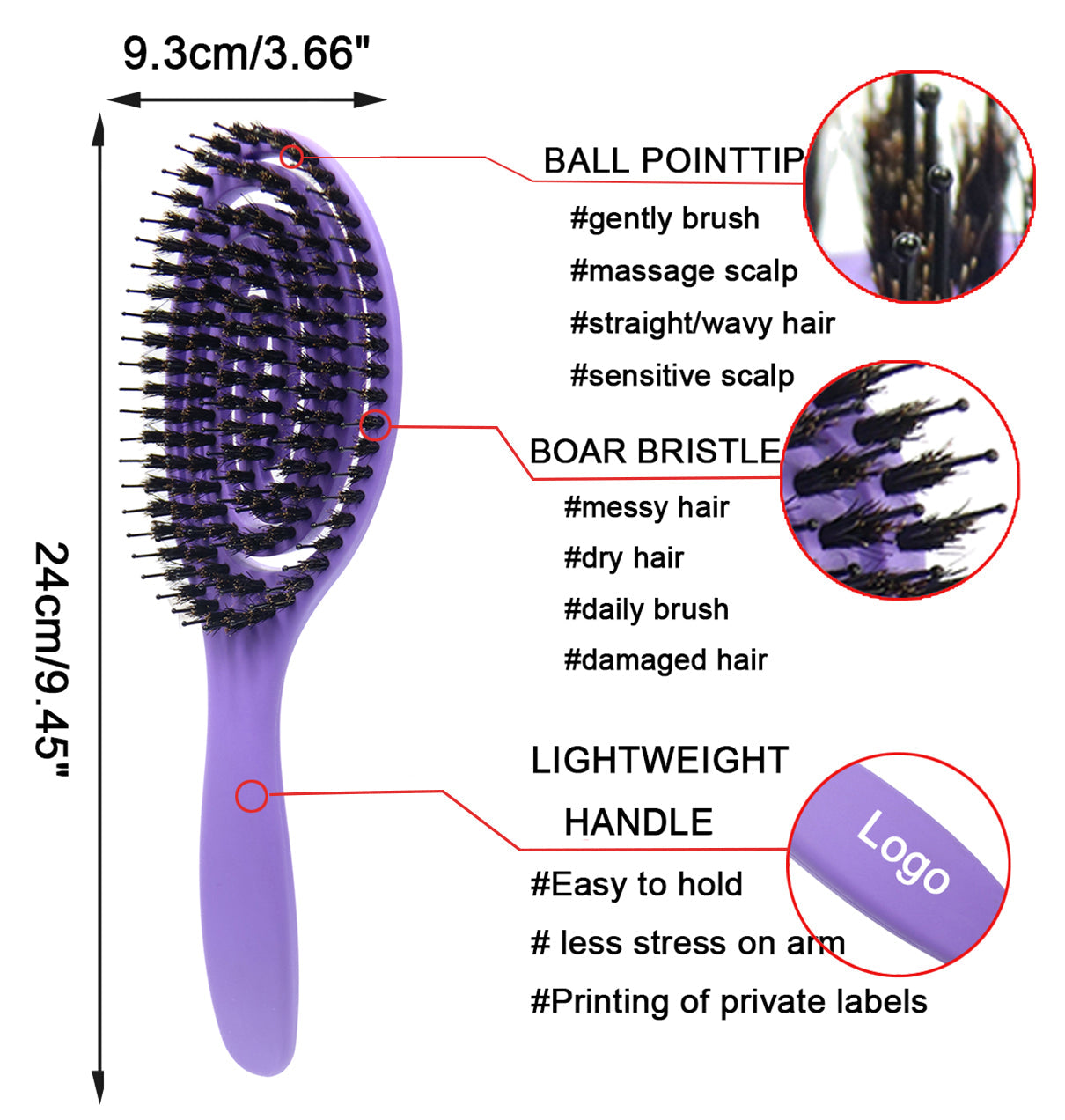 Curly Fast Drying Flexible Wave Brush