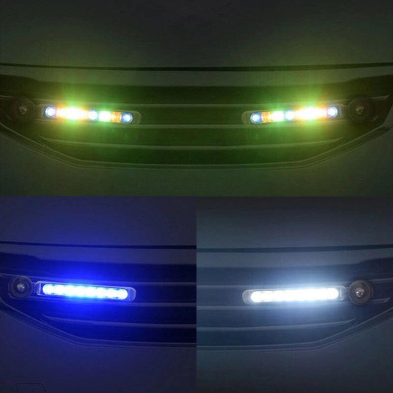 2pcs Automatic Wind Power LED Car Decorative Lights