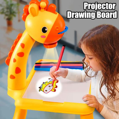 Children Led projector drawing table toy painting for kids